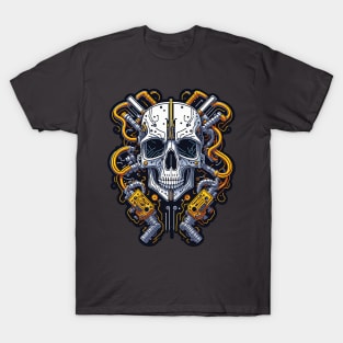 Mecha Skull S02 D11 T-Shirt